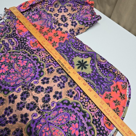 Xirena Jules Puff-Sleeve Top Womens Medium White Boho Luxe V-Neck Cotton Blouse - Picture 15 of 15